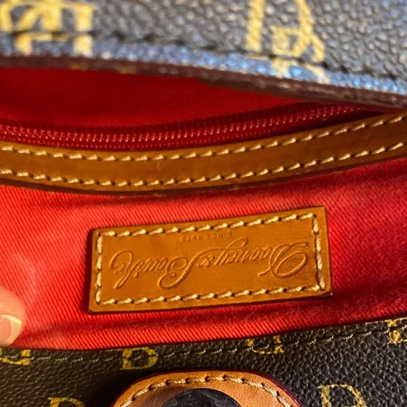 Dooney & Bourke Black and Gold Monogram Tote - Picture 3 of 5